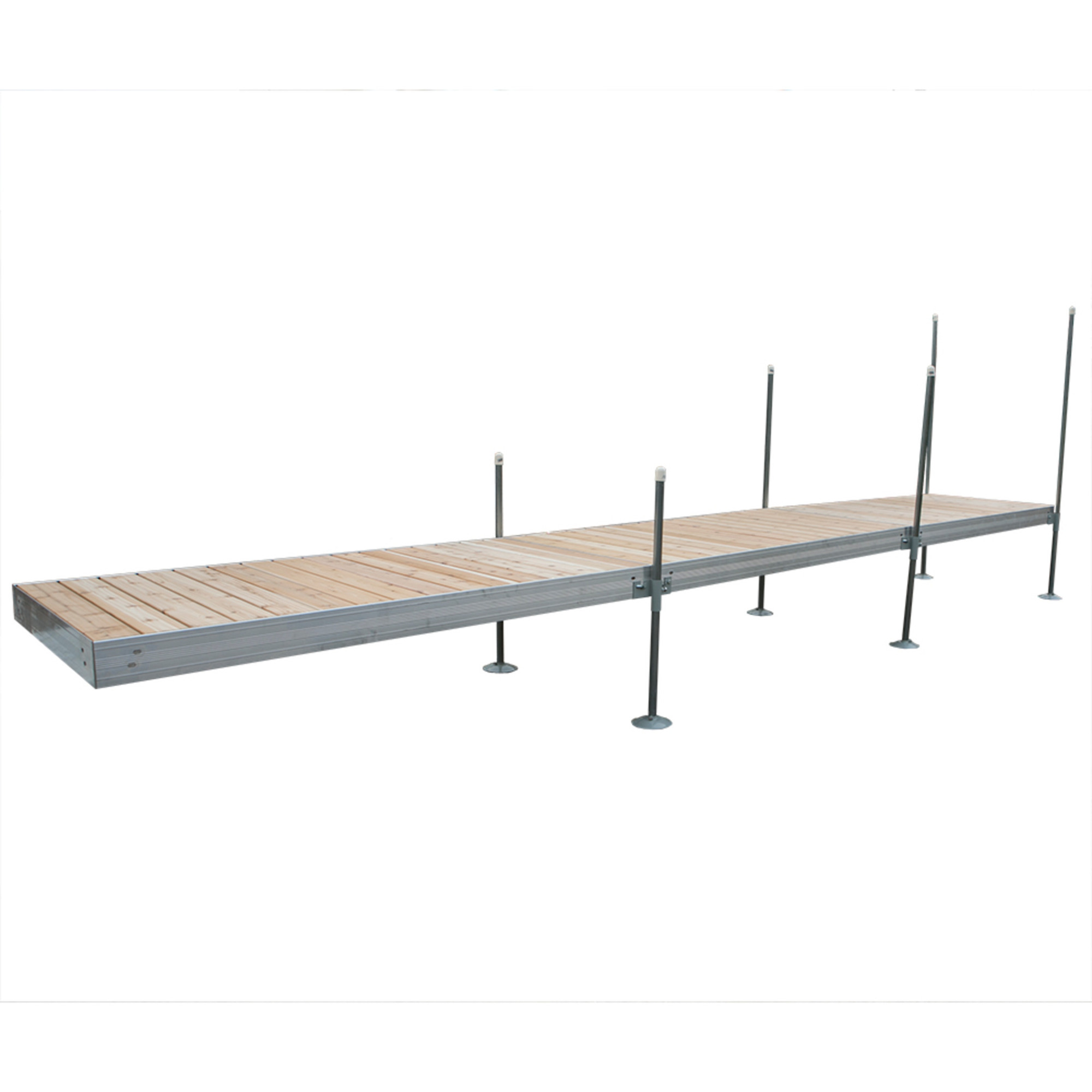 Tommy Docks Straight Cedar Aluminum Dock - 24ft., 48in. x 96in., Corrosion-Resistant, Model# TDSAC-40013